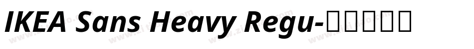 IKEA Sans Heavy Regu字体转换